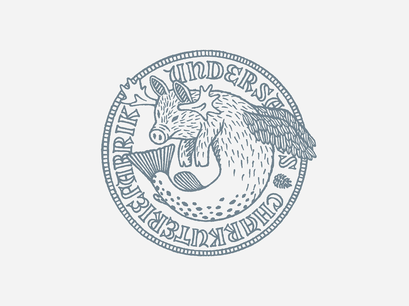 UC Pencil Lettered And Illustrated Mark